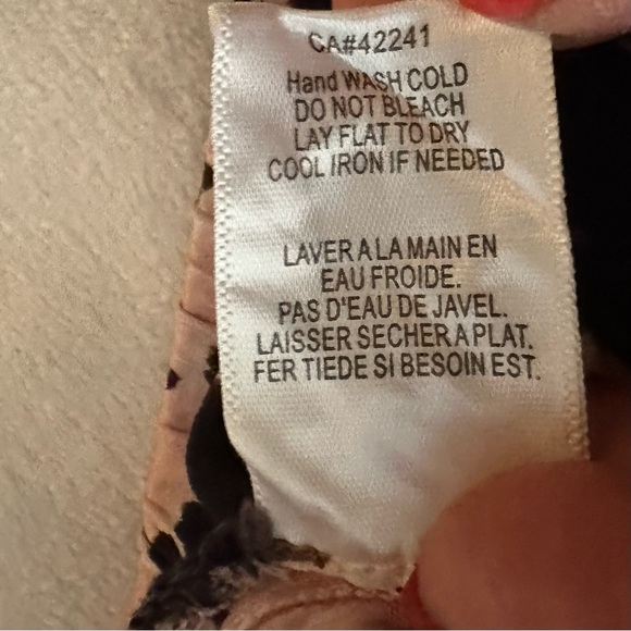 YOUNG FABULOUS & BROKE YFB Felicity Tie Dye Crinkled Midi Skirt Pink Navy M - Picture 6 of 8